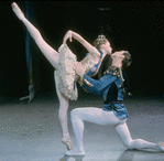 New York City Ballet production of "Tchaikovsky Piano Concerto No. 2" (Ballet Imperial) with Suzanne Farrell and Jacques d'Amboise, choreography by George Balanchine (New York)