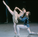 Suzanne Farrell and Jacques d'Amboise in the New York City Ballet production of Balanchine's "Ballet Imperial"