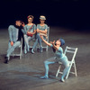 New York City Ballet production of "The Concert" with Gail Crisa (reaching), Shaun O'Brien, Terri Lee Port and Christine Redpath, choreography by Jerome Robbins (New York)