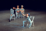 New York City Ballet production of "The Concert" with Gail Crisa (reaching), Shaun O'Brien, Terri Lee Port and Christine Redpath, choreography by Jerome Robbins (New York)