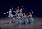 New York City Ballet production of "The Concert" with Delia Peters center, choreography by Jerome Robbins (New York)
