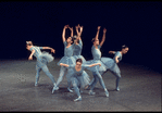 New York City Ballet production of "The Concert" with Delia Peters center, choreography by Jerome Robbins (New York)