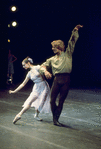 New York City Ballet production of "Dances at a Gathering" with Stephanie Saland and Peter Martins, choreography by Jerome Robbins (New York)