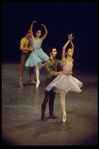 New York City Ballet production of "Dances at a Gathering" with Kay Mazzo and John Prinz foreground, and Sara Leland and Anthony Blum, choreography by Jerome Robbins (New York)