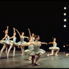 New York City Ballet production of "Divertimento No. 15" with Wilhelmina Frankfurt in foreground, choreography by George Balanchine (New York)