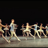 New York City Ballet production of "Divertimento No. 15" with Marjorie Spohn and Tracy Bennett at left, choreography by George Balanchine (New York)