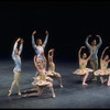 New York City Ballet production of "Divertimento No. 15" with Maria Calegari, Peter Martins, Merrill Ashley and Stephanie Saland, Tracy Bennett and Susan Hendl, choreography by George Balanchine (New York)