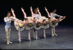 New York City Ballet production of "Divertimento No. 15" with Tracy Bennett, Robert Weiss, Victor Castelli, Kyra Nichols, Maria Calegari, Merrill Ashley, Stephanie Saland and Susan Hendl, choreography by George Balanchine (New York)