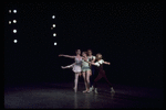 New York City Ballet production of "The Goldberg Variations" with Gelsey Kirkland and Bryan Pitts, behind are Sara Leland and David Richardson, choreography by Jerome Robbins (New York)