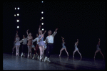 New York City Ballet production of "The Goldberg Variations" with Karin von Aroldingen and Peter Martins foreground, choreography by Jerome Robbins (New York)