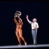 New York City Ballet production of "Orpheus" with George Balanchine rehearsing Lorca Massine, choreography by George Balanchine (New York)