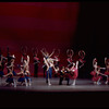 New York City Ballet production of "Stars and Stripes" with Deni Lamont kneeling center and Violette Verdy lifted up, choreography by George Balanchine (New York)