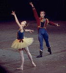 New York City Ballet production of "Stars and Stripes" with Merrill Ashley and Peter Schaufuss, choreography by George Balanchine (New York)