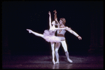 New York City Ballet production of "Theme and variations" with Gelsey Kirkland and Peter Martins, choreography by George Balanchine (New York)