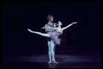 New York City Ballet production of "Theme and variations" with Gelsey Kirkland and Peter Martins, choreography by George Balanchine (New York)