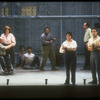Scene from opera "The Death of Klinghoffer," based on 1985 hijacking of cruise ship Achille Lauro; actors as Leon and Marilyn Klinghoffer and hijackers Brussels, Belgium.