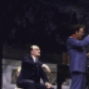 Actors (L-R) Werner Klemperer, Len Cariou, Austin Pendleton and Phillip Bosco in a scene from the Roundabout Theatre's prod. of the play "Master Class." (New York)