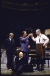 Actors (L-R) Austin Pendleton, Werner Klemperer, Len Cariou and Phillip Bosco in a scene from the Roundabout Theatre's prod. of the play "Master Class." (New York)