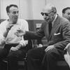 Choreographer George Balanchine (L) and composer Igor Stravinsky (R).
