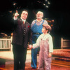 (R-L) actors Matthew Porac, George C. Scott and Nathan Lane in scene from play "On Borrowed Time"