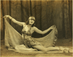 Dancer in belly dancer's costume