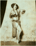 Mary Gleason in hula costume