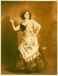 Farinelli La Sevilla in Spanish costume