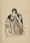 Caricature of Mrs. Patrick Campbell