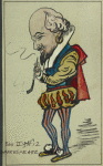 Caricature of William Shakespeare