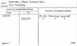 Ackerman, Simon Clothes Inc.