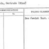 Adelstein, Gertrude (Miss)
