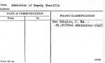 Admission of Deputy Sheriffs