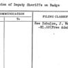 Admission of Deputy Sheriffs on Badge