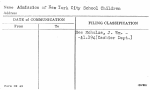 Admission of New York City School Children