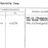 Adore Specialty Corp.
