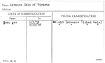 Advance Sale of Tickets