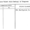 Advance Ticket Sale-Century of Progress