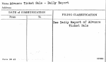 Advance Ticket Sale - Daily Report