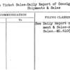 Advance Ticket Sales-Daily Report of Consignment Shipments & Sales