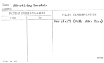 Advertising Schedule