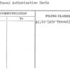 Air Travel Authorization Cards