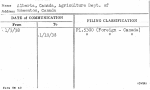 Alberta, Canada, Agriculture Dept. of