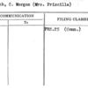 Aldrich, C. Morgan (Mrs. Priscilla)