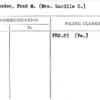 Alexander, Fred M. (Mrs. Lucille C.)