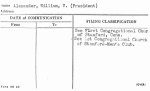 Alexander, William, V. (President)