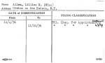 Allen, Lillian M. (Miss)