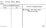 Alling, Betty (Miss)