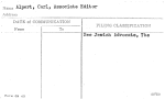 Alpert, Carl, Associate Editor