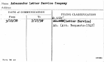 Ambassador Letter Service Company