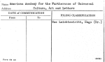 American Academy for the Furtherance of Universal Culture, Art and Letters
